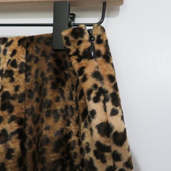 Hugo Buscati Women Sz 10 Leopard Print Vintage Y2K Mini Skirt Velour Coquette - Picture 3 of 4